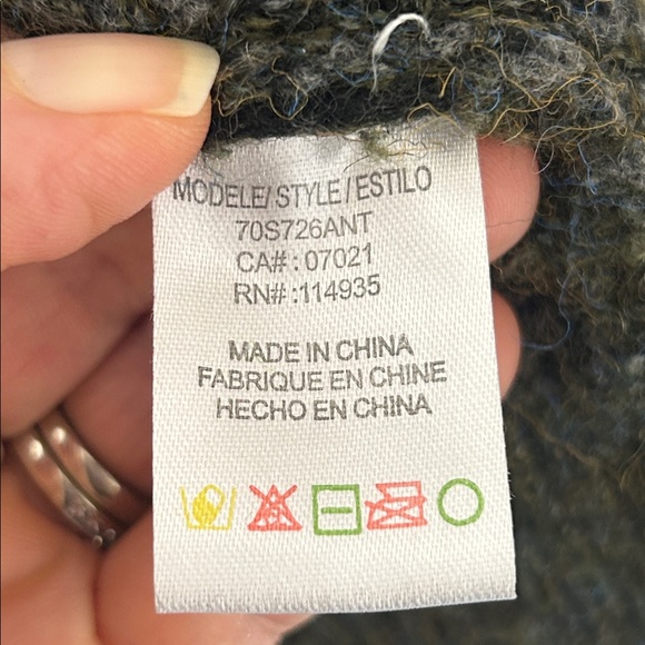 ANTHROPOLOGIE MOTH Camo Knit Open Front Cardigan Size Medium - Picture 11 of 15